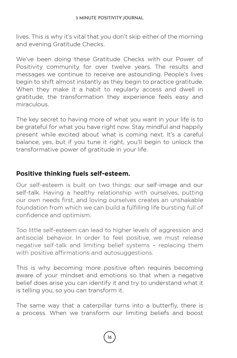 3 Minute Positivity Journal: Boost Your Mood. Train Your Mind. Change Your Life.