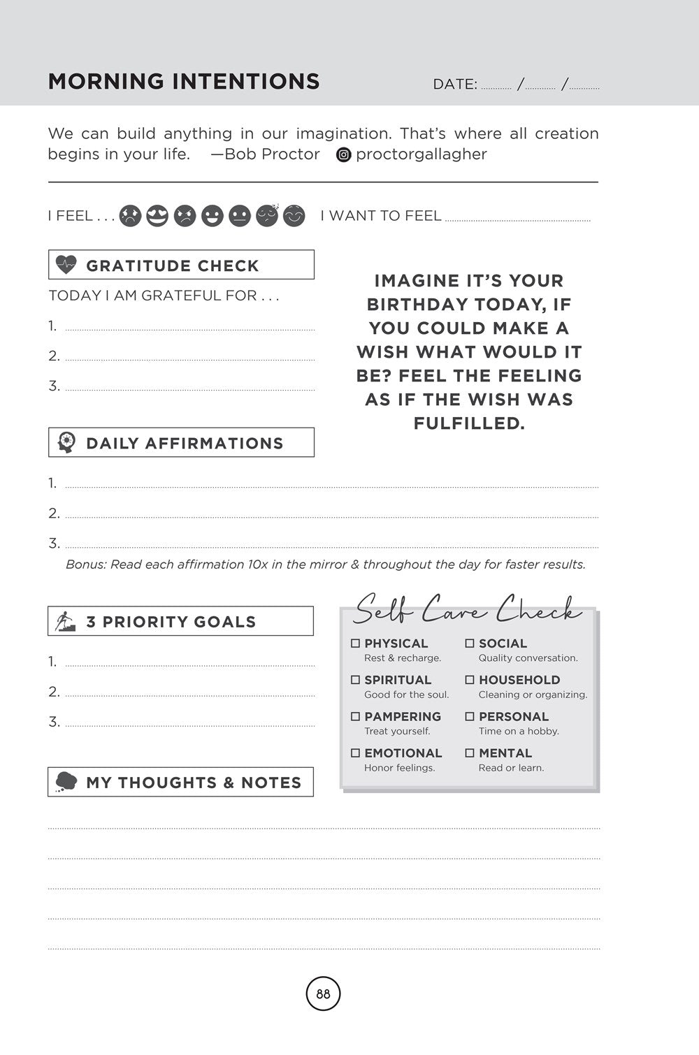 3 Minute Positivity Journal: Boost Your Mood. Train Your Mind. Change Your Life.