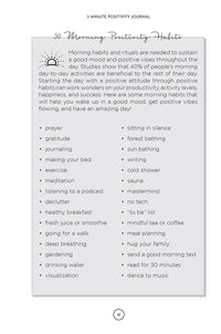 3 Minute Positivity Journal: Boost Your Mood. Train Your Mind. Change Your Life.