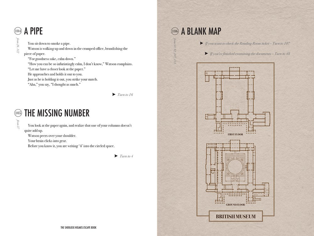 Sherlock Holmes Escape Book: Adventure of the British Museum