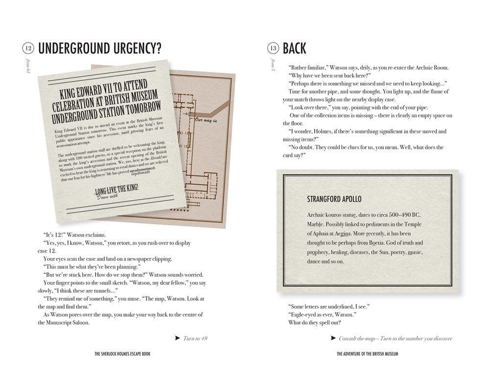 Sherlock Holmes Escape Book: Adventure of the British Museum