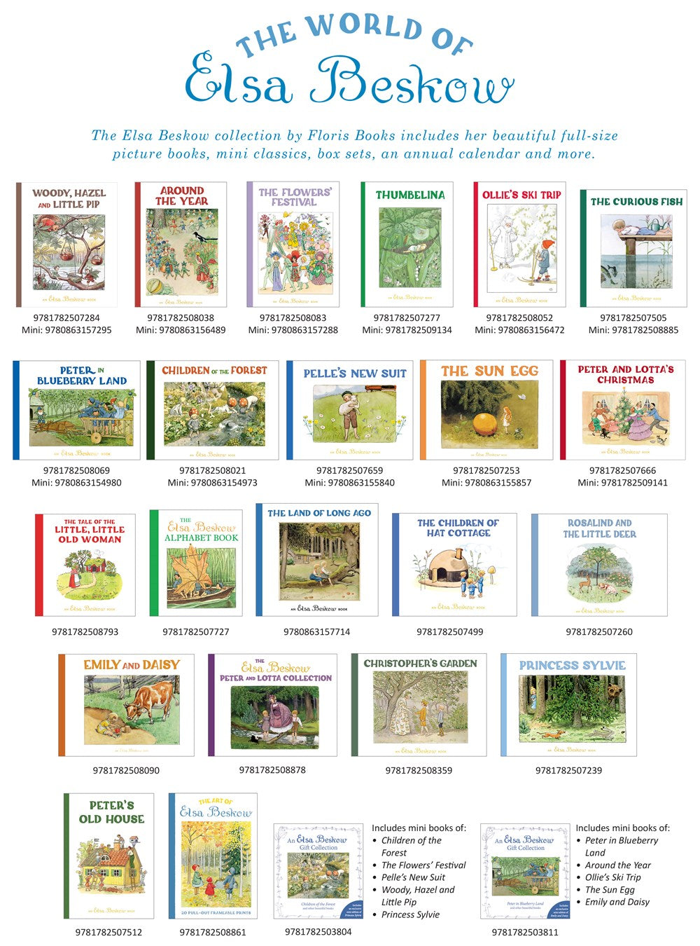 An Elsa Beskow Gift Collection: Children of the Forest and other beautiful books