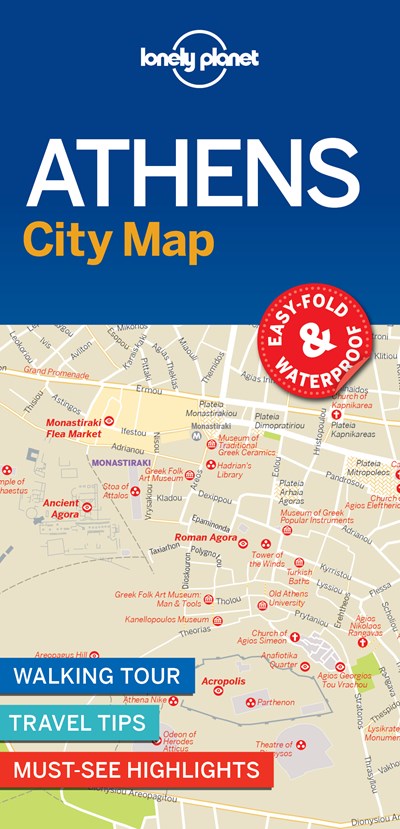 Lonely Planet Athens City Map 1