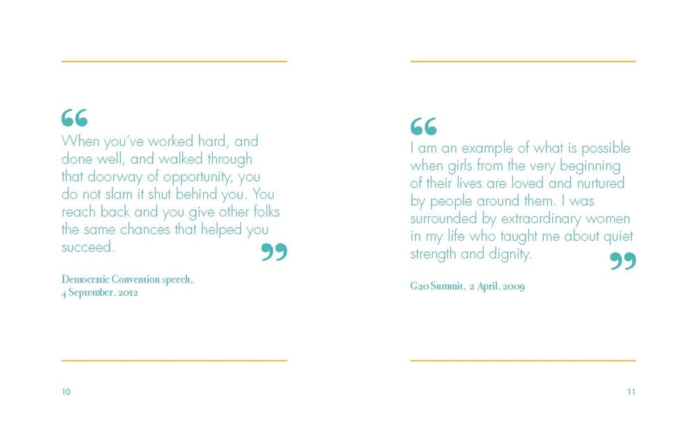 Michelle Obama: Quotes to Live by