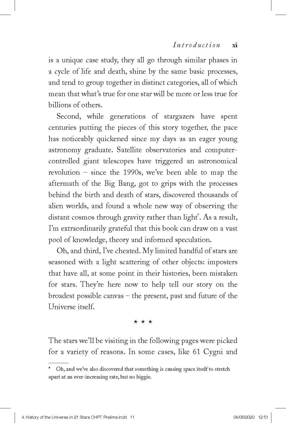 The History of Our Universe in 21 Stars