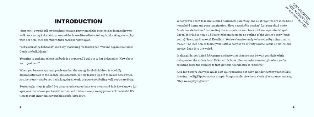 Horizontal Parenting: How to Entertain Your Kid While Lying Down