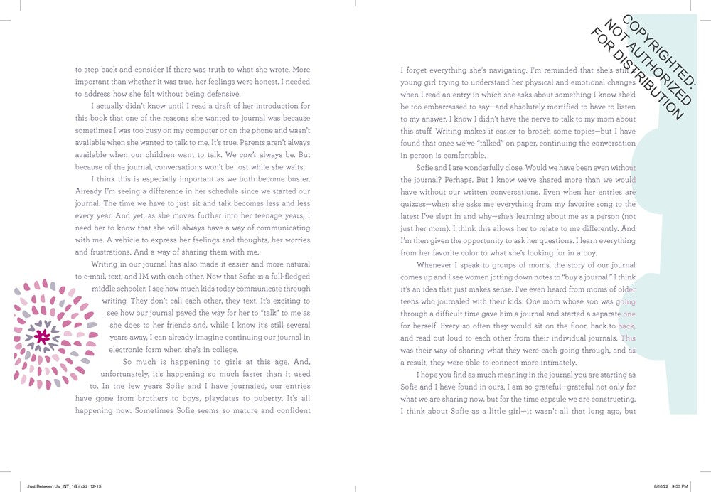 Just Between Us: Mother & Daughter revised edition