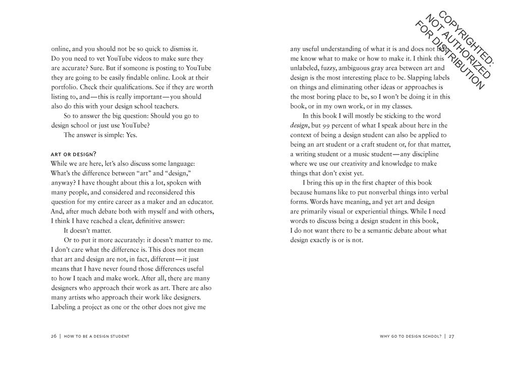 How to Be a Design Student (and How to Teach Them)