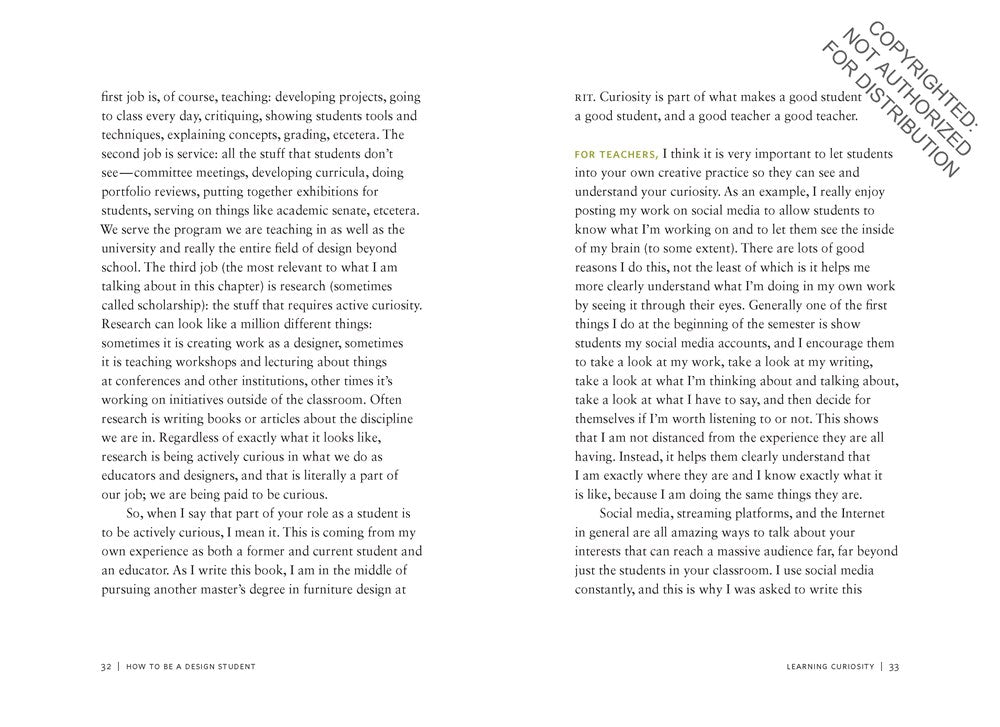 How to Be a Design Student (and How to Teach Them)