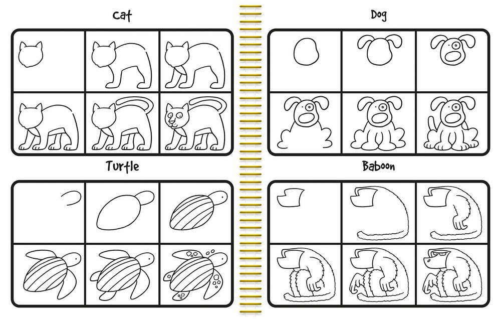 How To Draw 101 Animals