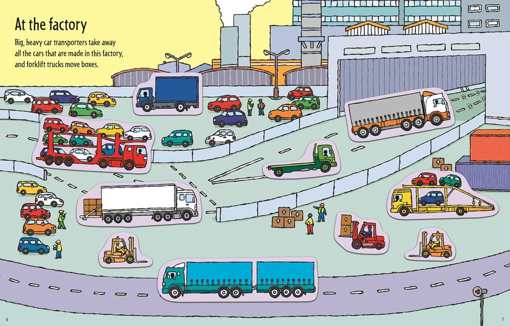 First Sticker Book Trucks: A Delightful Sticker Activity Book Showcasing Trucks, Construction Sites, and More