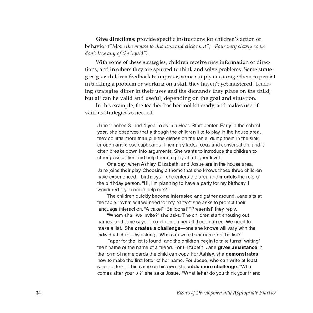 Basics of Developmentally Appropriate Practice