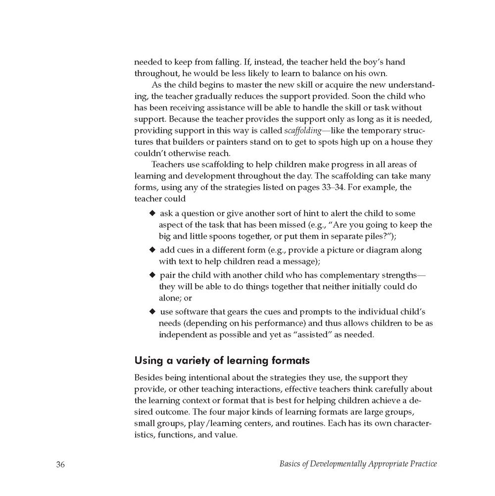 Basics of Developmentally Appropriate Practice