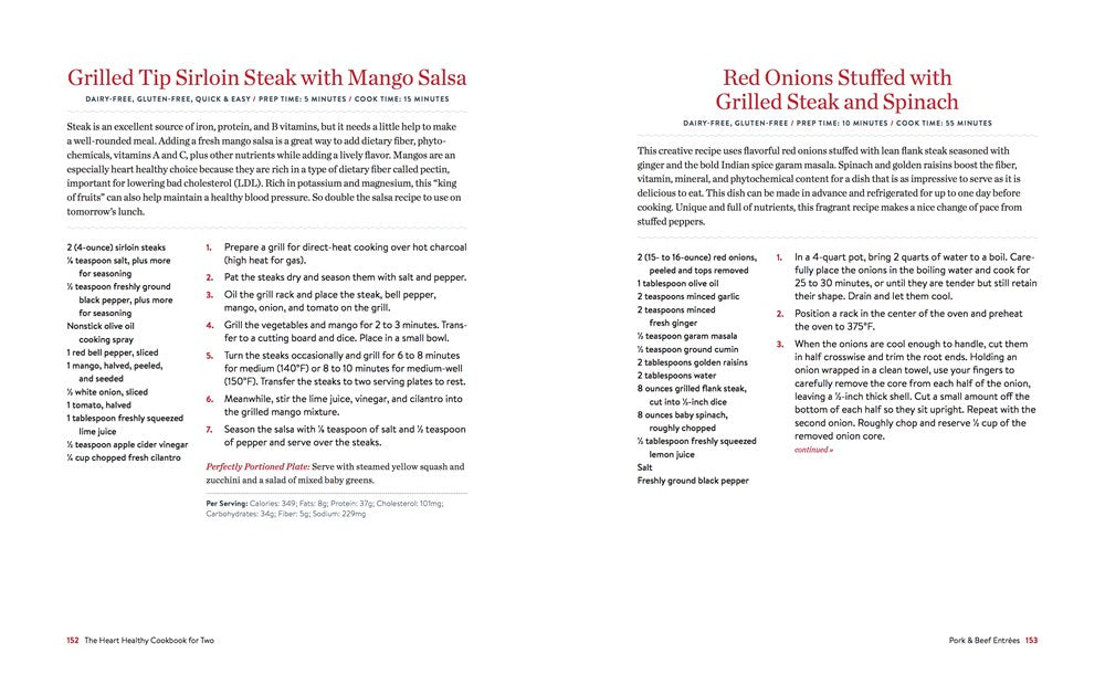 The Heart Healthy Cookbook for Two: 125 Perfectly Portioned Low Sodium, Low Fat Recipes