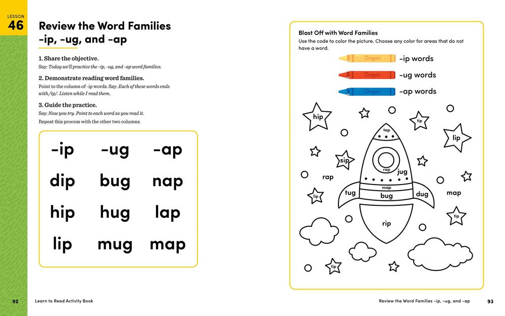 Learn to Read Activity Book