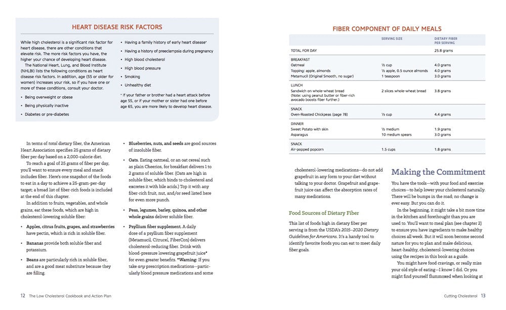 The Low Cholesterol Cookbook and Action Plan: 4 Weeks to Cut Cholesterol and Improve Heart Health