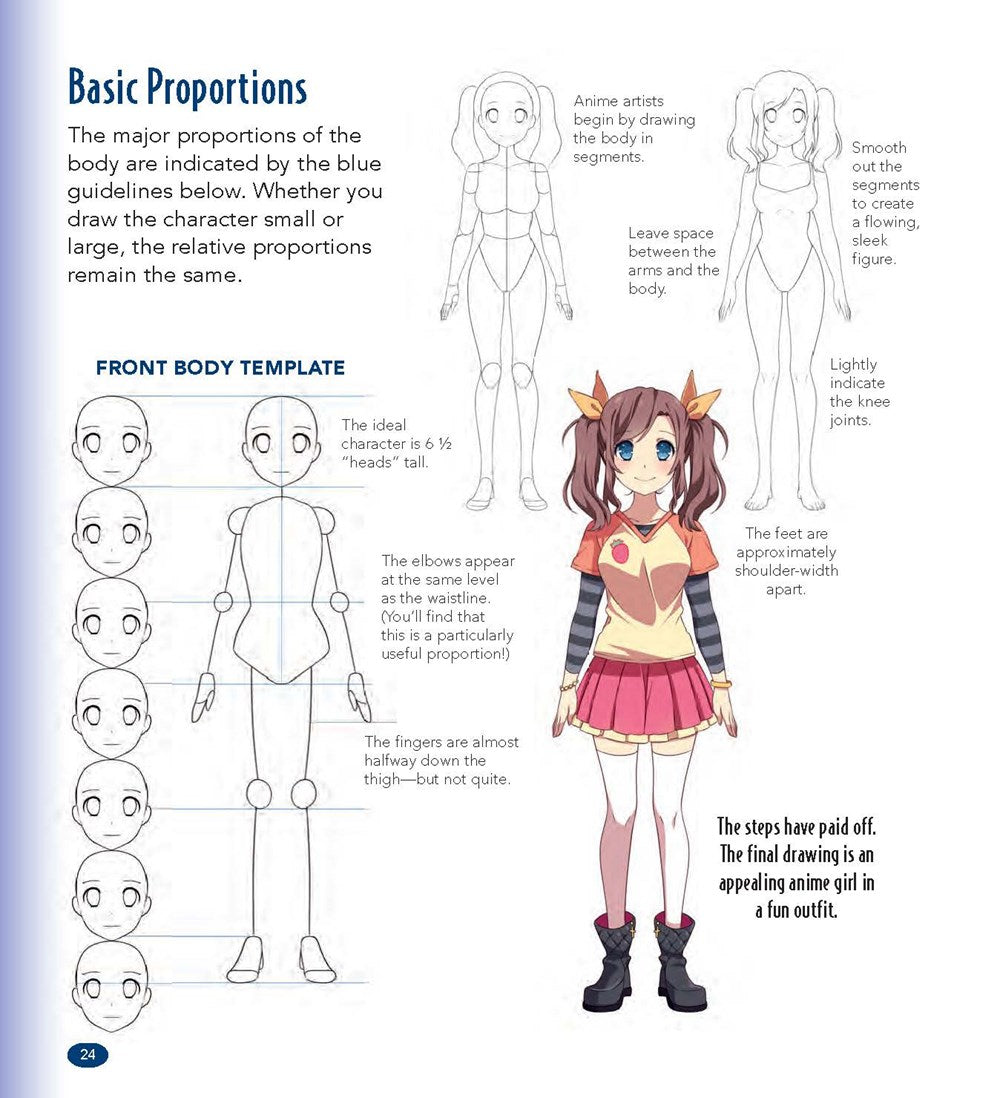 Master Guide to Drawing Anime: Amazing Girls: How to Draw Essential Character Types from Simple Templates - A How to Draw Anime / Manga Step by Step Book Series (Volume 2)