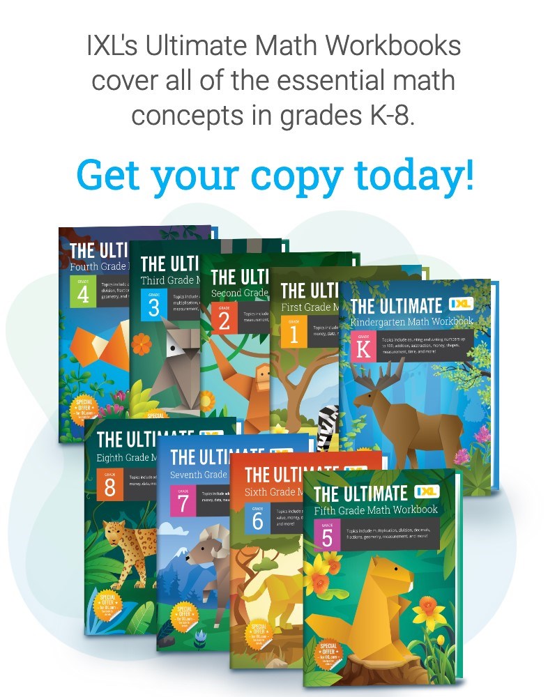 IXL The Ultimate Eighth Grade Math Workbook, Middle School Books for Kids Ages 13-14 Covering Geometry, Algebra, Mathematics Equations, Pythagorean Theorem, and More (IXL Ultimate Workbooks)