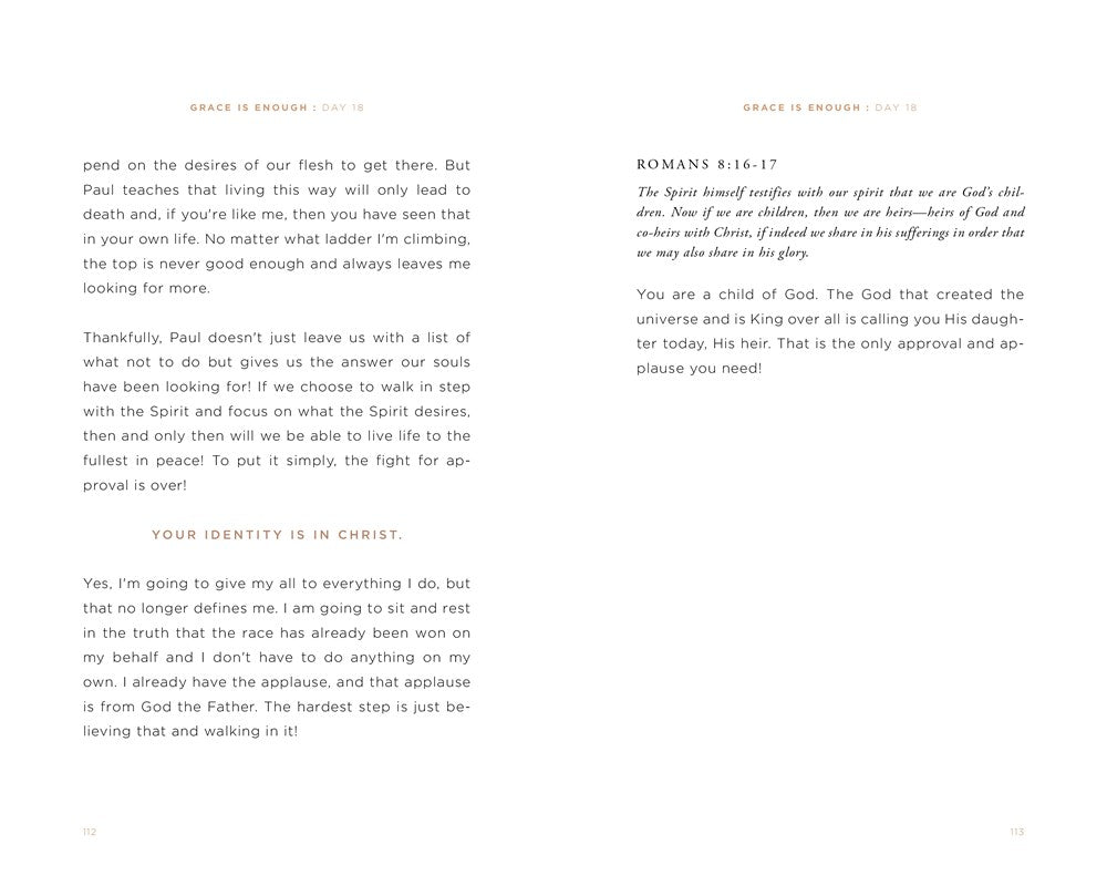 Grace Is Enough: A 30-Day Christian Devotional to Help Women Turn Anxiety and Insecurity into Confidence