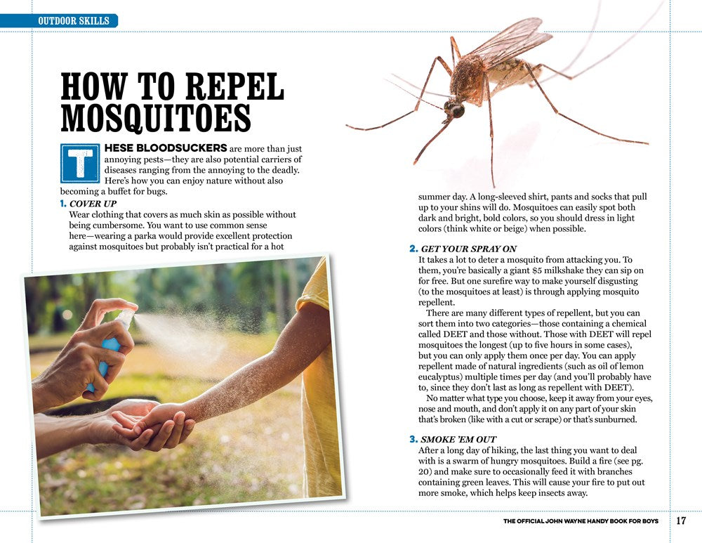 The Official John Wayne Handy Book for Boys: Essential Skills and Fun Activities for Adventurous, Self-Reliant Kids