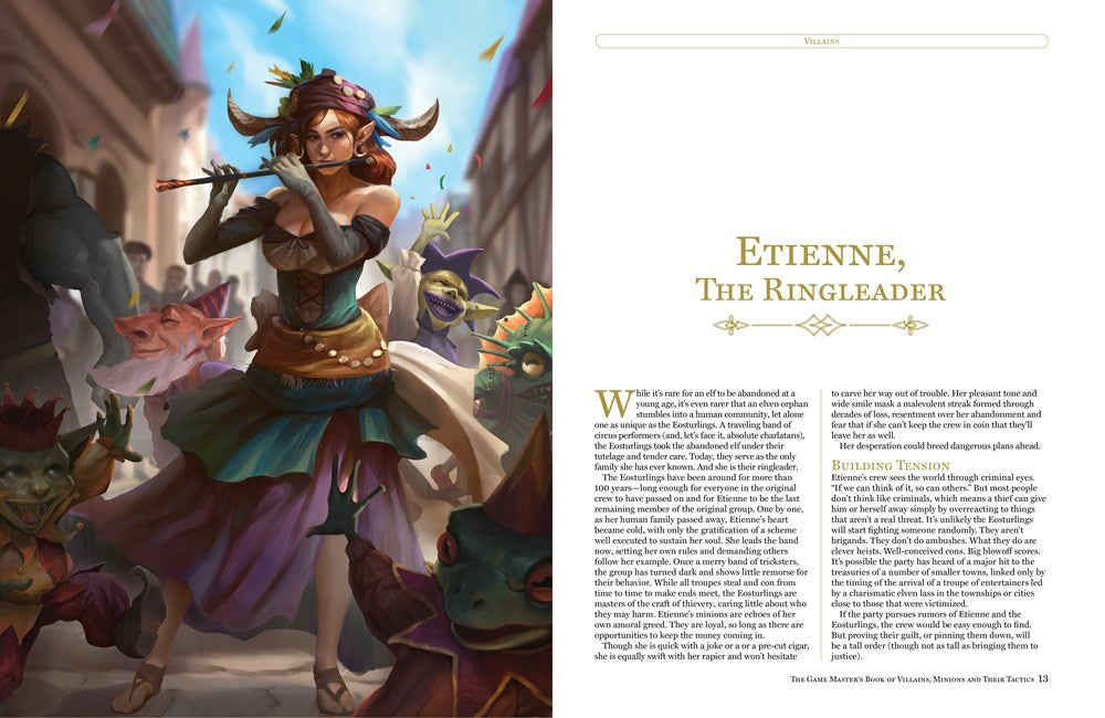 The Game Master’s Book of Villains, Minions and Their Tactics: Epic new antagonists for your PCs, plus new minions, fighting tactics, and guidelines for creating original BBEGs for 5th Edition RPG adventures