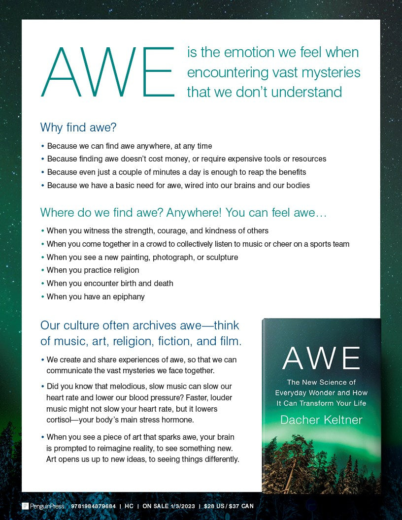 Awe: The New Science of Everyday Wonder and How It Can Transform Your Life