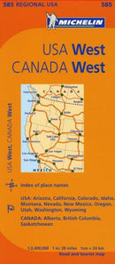 Michelin USA: West, Canada: West Map 585