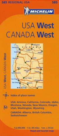 Michelin USA: West, Canada: West Map 585