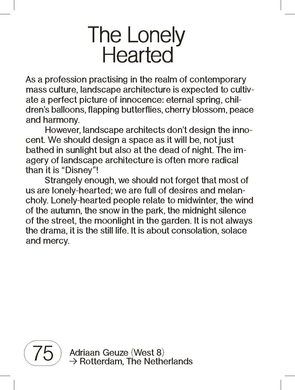 250 Things a Landscape Architect Should Know