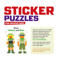 STICKER PUZZLES; ADVENTURES IN WONDERLAND: Sticker by Number; 10 Puzzles with a Fun Exploration Story; For Kids Ages 4-8; Good for Fine Motor Skills and Number Recognition
