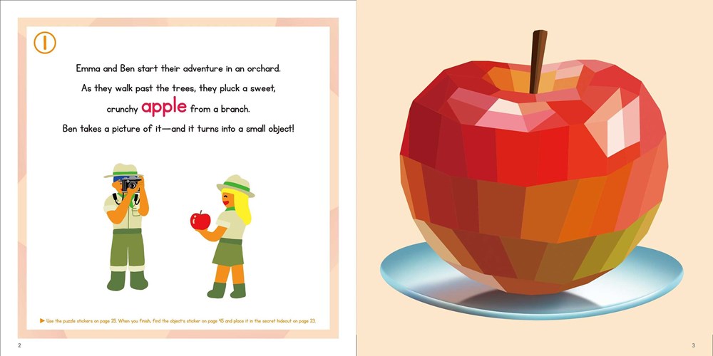 STICKER PUZZLES; ADVENTURES IN WONDERLAND: Sticker by Number; 10 Puzzles with a Fun Exploration Story; For Kids Ages 4-8; Good for Fine Motor Skills and Number Recognition