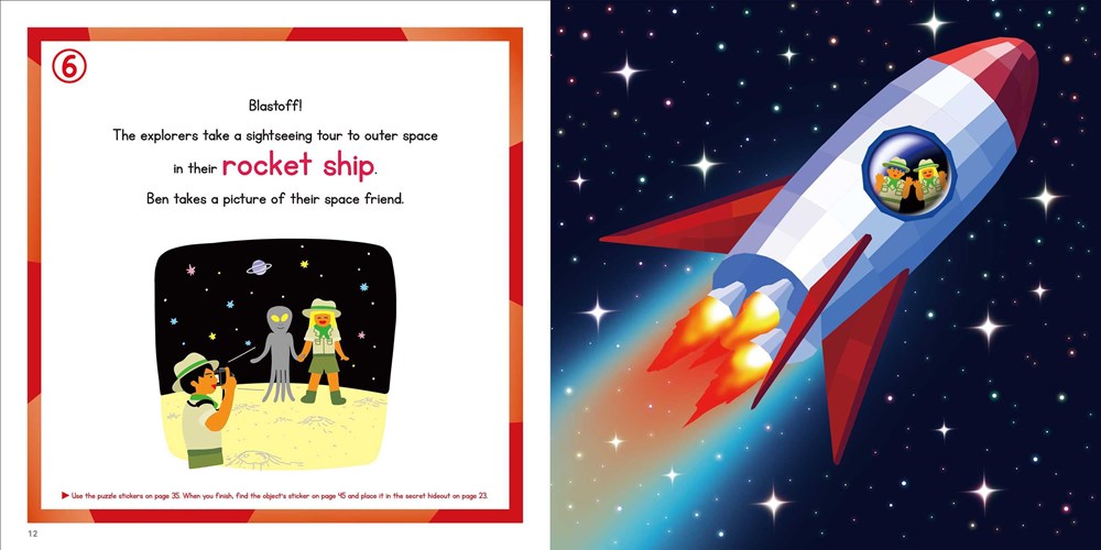 STICKER PUZZLES; ADVENTURES IN WONDERLAND: Sticker by Number; 10 Puzzles with a Fun Exploration Story; For Kids Ages 4-8; Good for Fine Motor Skills and Number Recognition