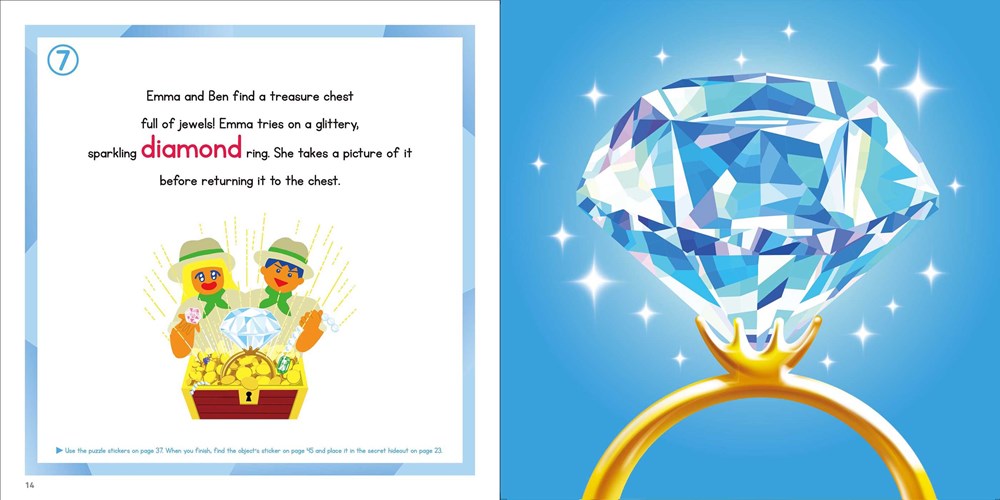 STICKER PUZZLES; ADVENTURES IN WONDERLAND: Sticker by Number; 10 Puzzles with a Fun Exploration Story; For Kids Ages 4-8; Good for Fine Motor Skills and Number Recognition