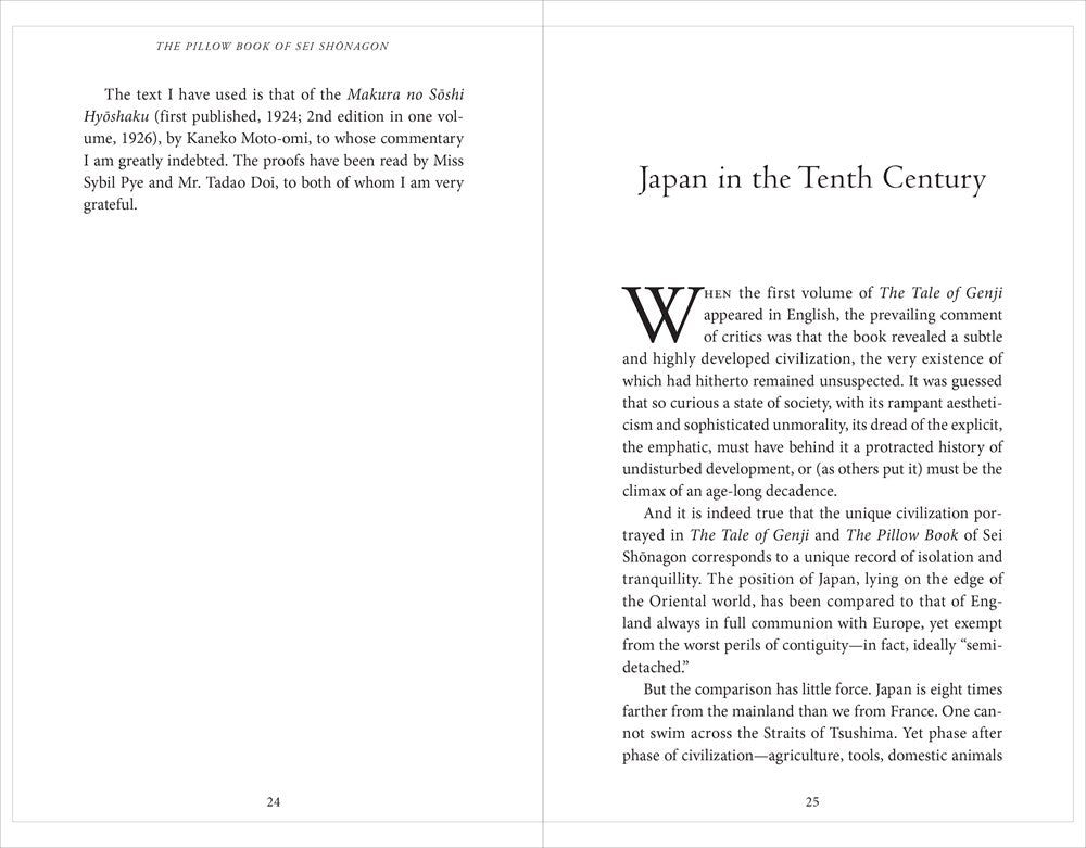 The Pillow Book of Sei Shonagon