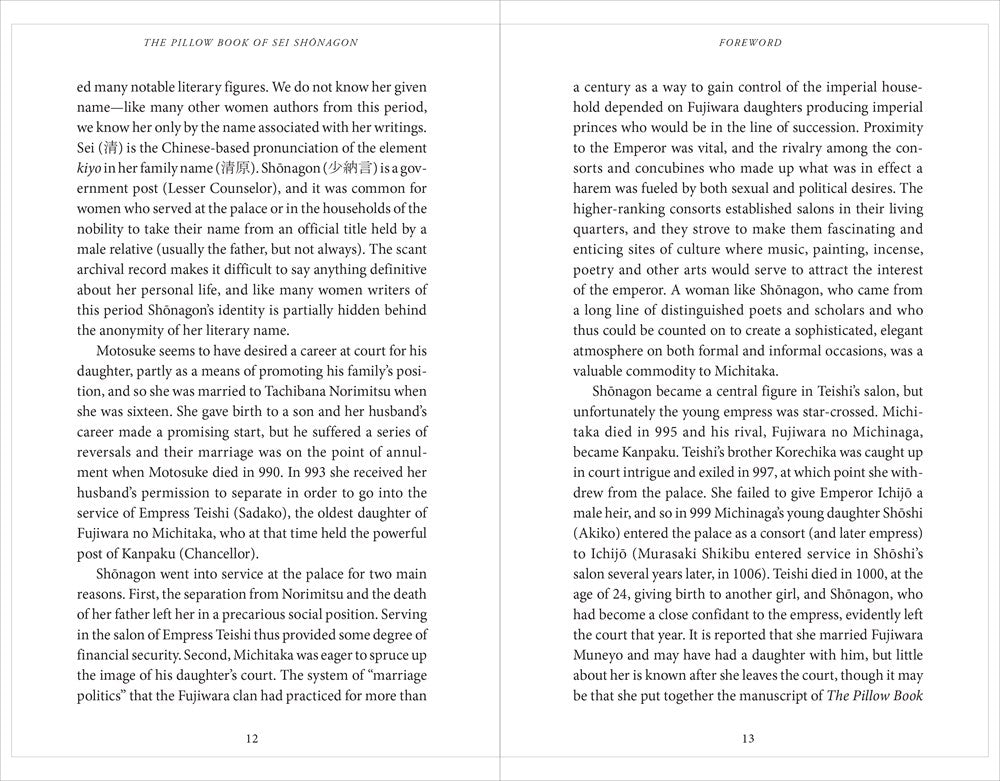 The Pillow Book of Sei Shonagon