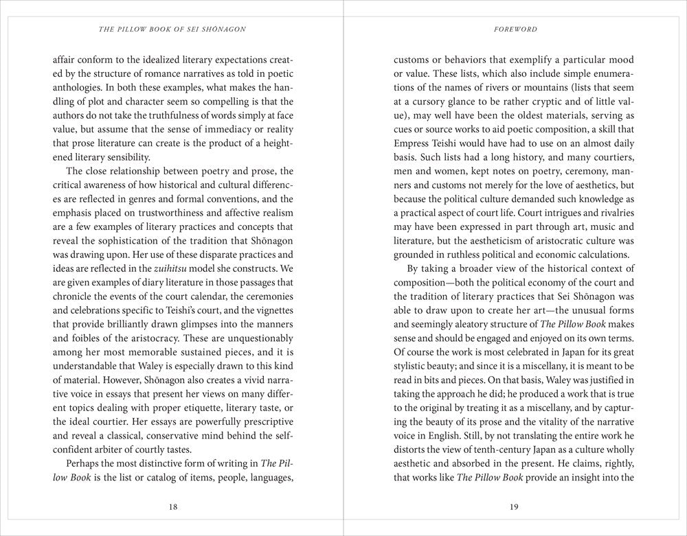 The Pillow Book of Sei Shonagon