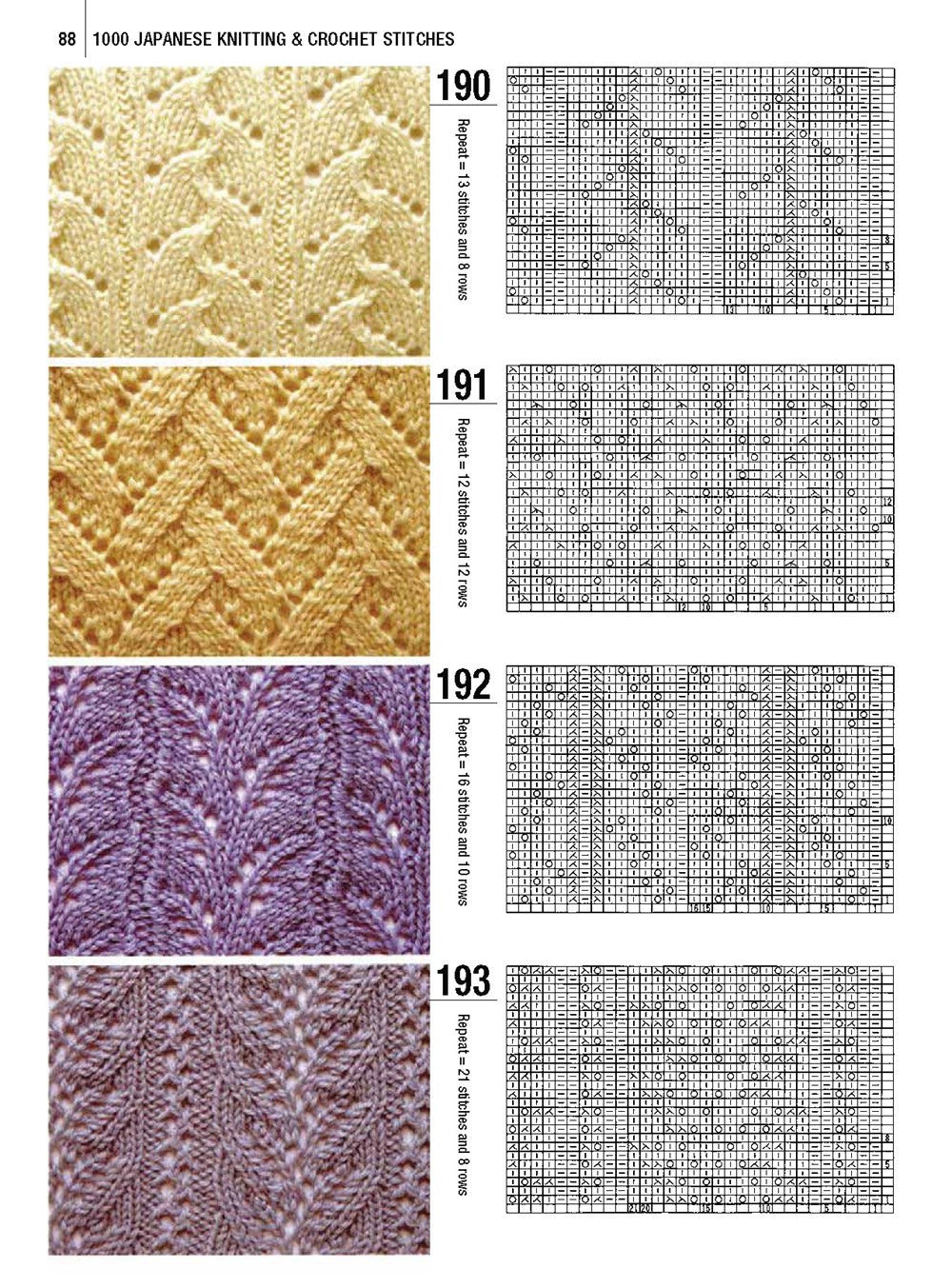 1000 Japanese Knitting & Crochet Stitches