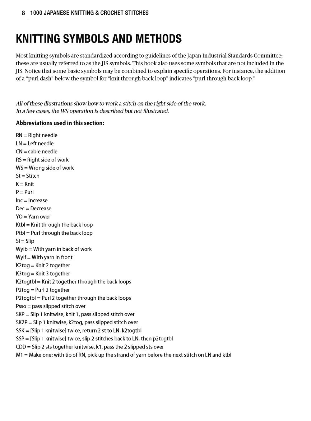 1000 Japanese Knitting & Crochet Stitches