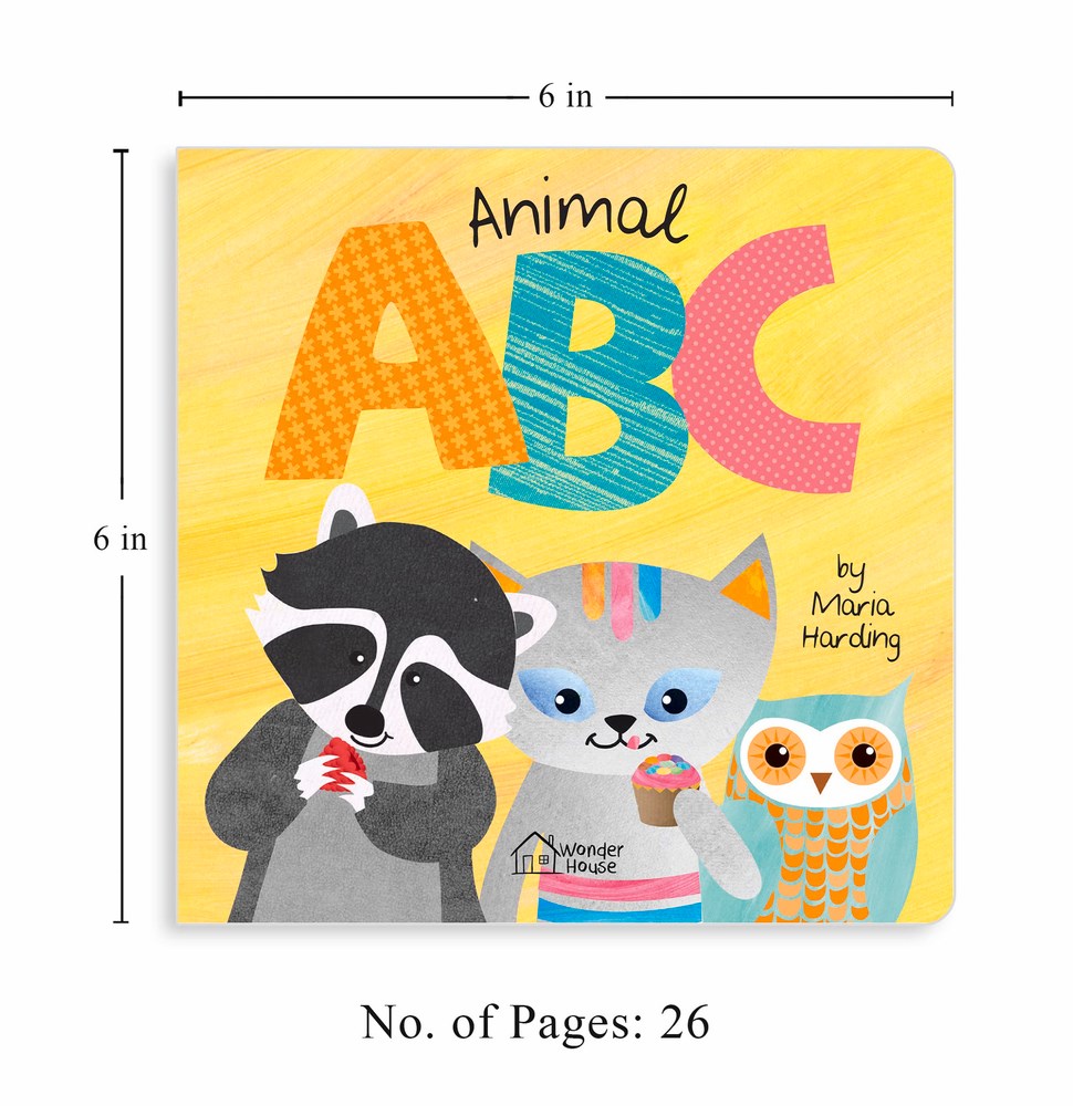 Animal ABC: Playful animals teach A to Z (Padded Board Book)
