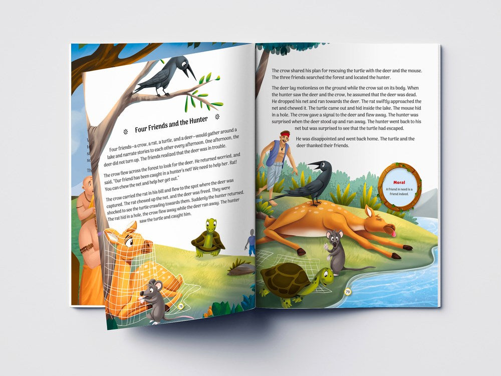 101 Tales The Great Panchatantra Collection: Collection of Witty Moral Stories For Kids For Personality Development (Hardback)