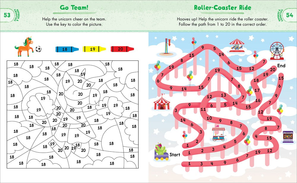 Kindergarten Activity Book Unicorns