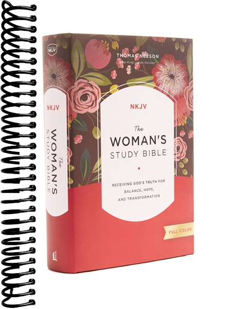 NKJV, The Woman's Study Bible, Hardcover, Red Letter, Full-Color Edition: Receiving God's Truth for Balance, Hope, and Transformation