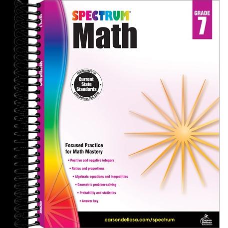 Spectrum Math Workbook, Grade 7