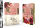 NIV, Artisan Collection Bible, Cloth over Board, Pink Floral, Designed Edges under Gilding, Red Letter, Comfort Print