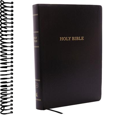KJV Holy Bible, Giant Print Center-Column Reference Bible, Black Leather-look, 53,000 Cross References, Red Letter, Comfort Print: King James Version : King James Version