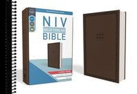 NIV, Value Thinline Bible, Large Print, Leathersoft, Brown, Comfort Print  (Large type / large print)
