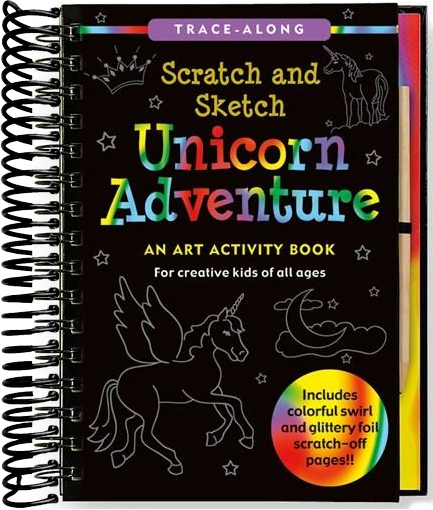 Scratch & Sketch Unicorn Adventure (Trace-Along): An Art Activity Book