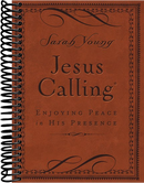 Jesus Calling, Small Brown Leathersoft, with Scripture References: Enjoying Peace in His Presence (A 365-Day Devotional)