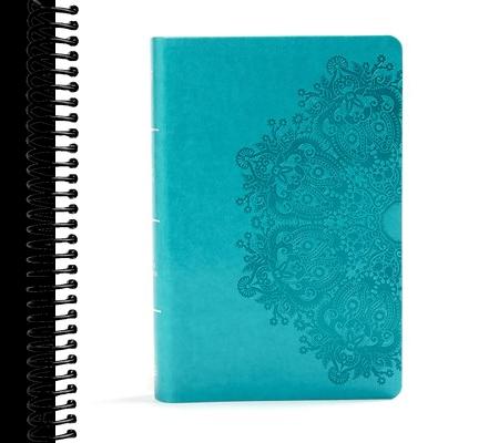 KJV Large Print Personal Size Reference Bible, Teal Leathertouch Indexed: Red Letter, Ribbon Marker, Smythe-Sewn, Two-Column Text, Concordance, Presentation Page, Full-Color Maps, Easy-to-Read Font Size