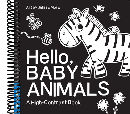 Hello, Baby Animals: A Durable High-Contrast Black-and-White Board Book for Newborns and Babies